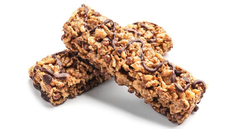 Barritas de cereal saludables con avena y frutos secos