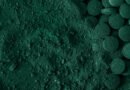 Tabletas y polvo de espirulina, suplemento nutricional de alga verde