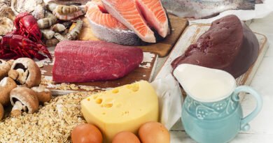 Alimentos ricos en vitamina B12: carne, pescado, huevo, lácteos y mariscos