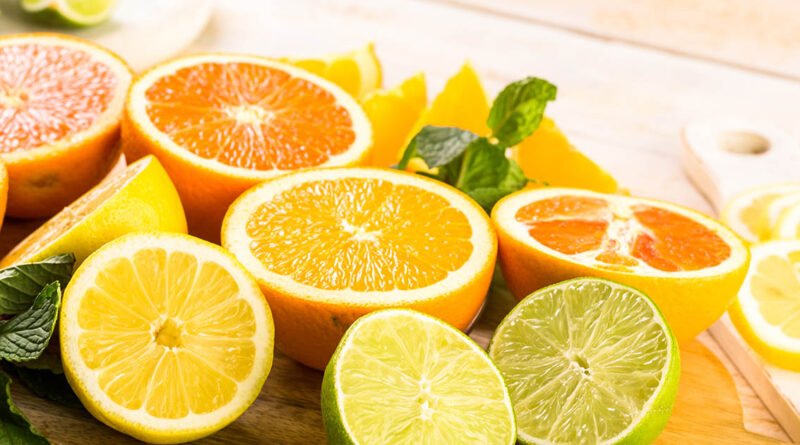 Frutas cítricas ricas en vitamina C para fortalecer las defensas
