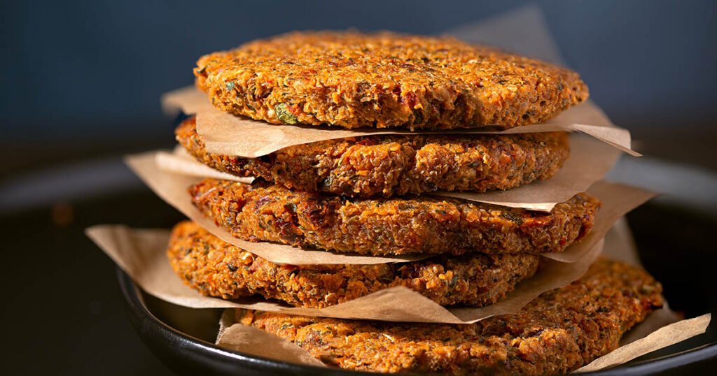 Hamburguesas vegetarianas caseras de garbanzos y quinoa
