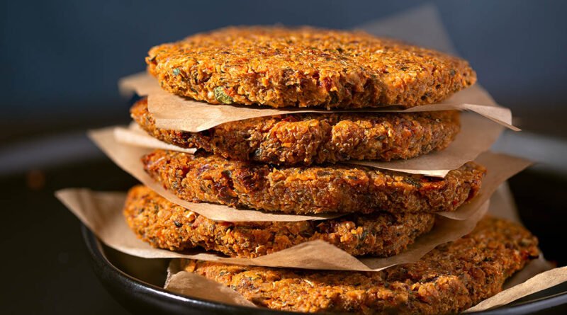Hamburguesas vegetarianas caseras de garbanzos y quinoa